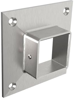 Innbee Edelstahl Handlaufhalter Wandflansch Set 42,4mm | Robuste Geländerbefestigung