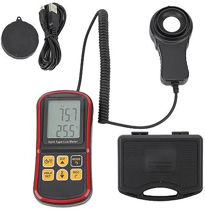 Misuratore Di Luce Portatile Misuratore Di Illuminazione Digitale Luxmetro Digitale Luminometro Ad Alta Precisione Fotometro Con Memorizzazione Dei Dati,Schermo HD