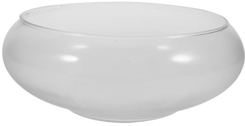 GALPADA Aquarium De Bureau Verre Petit Bocal à Poissons Rouges Transparent pour Poissons Ou Crevettes Décor Maison Jardin Bureau