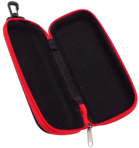 Stoßfeste Tragbare Kazoo Kasten mit Reißverschluss für 2 Kazoos aus Eva | Großes Fassungsvermögen, Rillen Design für Sicheren Halt, Passt in Rucksack den Sitz Zufällige Farbe