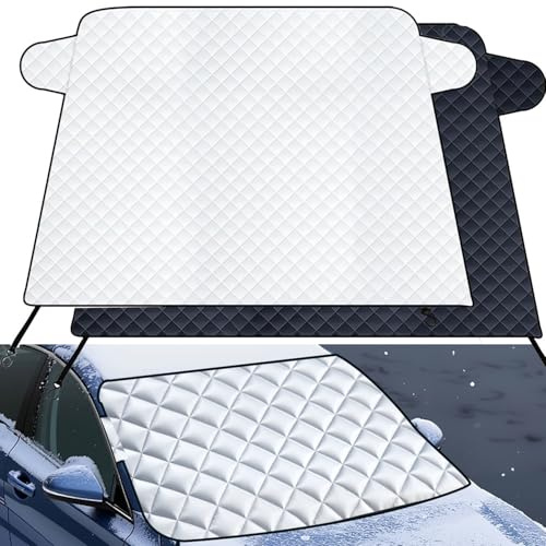 NEUHOO Frontscheibenabdeckung kompatibel mit Ford S-Max 2015-2025 2026 Sonnenschutz Auto Zubehör Schneefeste Baumwollpolsterung Frostschutz Abdeckung