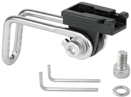 Fahrrad Frontlicht Halterung - Gabelmontage Lampenaufnahme System, Beleuchtungs Adapter Zubehör | Winkelverstellbare Stabile Licht Fixierung Nickelbeschichtete Konstruktion With Stadtverkehr Trekking