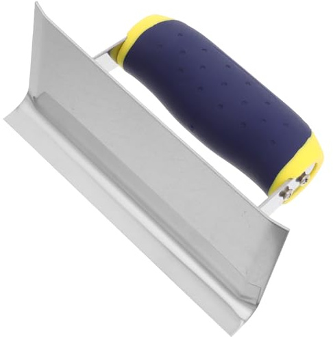 LOORGVEL Cazzuola Angolare in Acciaio Inox per Intonaco, Strumento Manuale per Riparazione Angoli Cartongesso, Utensile per Lisciatura Pareti e Finitura Bordi per Muratori e Fai da Te