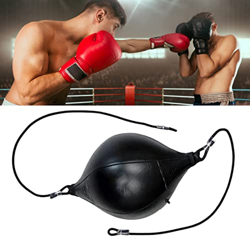 RASTKY PU-Leder-Doppelend-Schlagball mit Elastischem Seil, Heim-Boxsack für MMA-Enthusiasten
