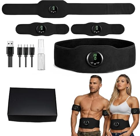 Muscle Stimulator Ultra Gen Next, Rechargeable EMS Portable Abs Stimulator Abdominal Trainer for Men Women Home Office (1pc)