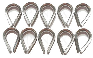 Cosse Coeur 5 mm ( Lot de 10 ) inox 316 - A4