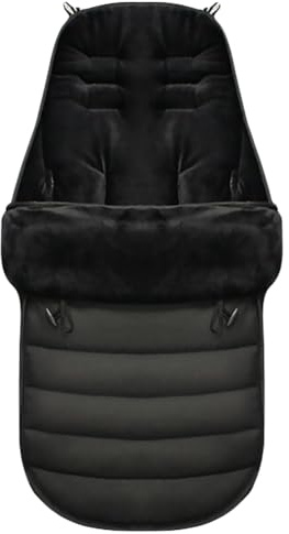 TOYANDONA Winter Outdoor Tour Toddler Universal Stroller Sleeping Bag Waterproof Footmuff Length Height Temperature Adjustable Baby Bunting Bag Black