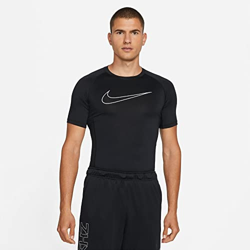 Nike NP Dry Fit, T-Shirt Uomo, Black/White, M