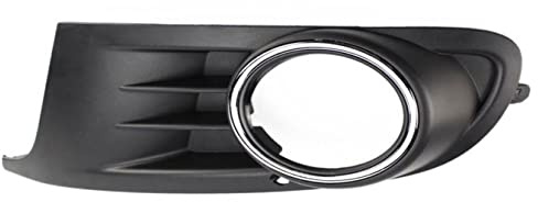 HZ-DESIGN Nebelscheinwerferblende zum Nachrüsten Lüftungsgitter Kappe Chrom Blende Links kompatibel mit Golf 6
