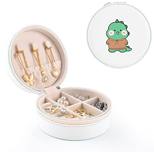 MAYCARI Schmuckkästchen Reise PU-Leder Schmuckschatulle Kleine Schmucketui für Ringe,Ohrringe,Halskette Mini Schmuck Organizers für Mädchen Geschenk