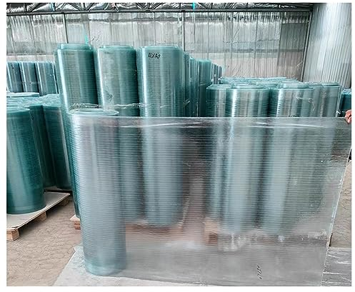 Polycarbonat-Platten Für Gewächshäuser, Thermisches Biegen Bedachungsplatte Für Frühbeete, Fenster, Carports, Schuppen, Leicht Zu Schneiden Vordach Abdeckung ( Farbe : klar , Größe : 47.2x65.6' )