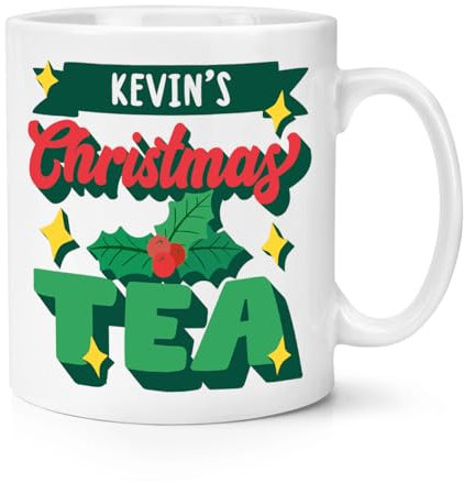 Gift Base Tazza da tè di Natale personalizzabile, 295 ml