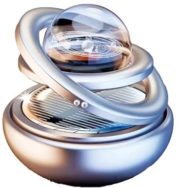 Diffuseur de voiture portable pour la purification de l'air, décoration de tableau de bord voiture, mini ornements d'aromathérapie solaire rotatifs portables, gadgets de voiture parfaits