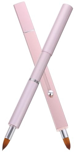 Housoutil 2stücke Lippenpinsel Für Lippenstift Einziehbar Mit Weichen Borsten Make-up-tool Für Unterwegs Lipgloss-applikatoren