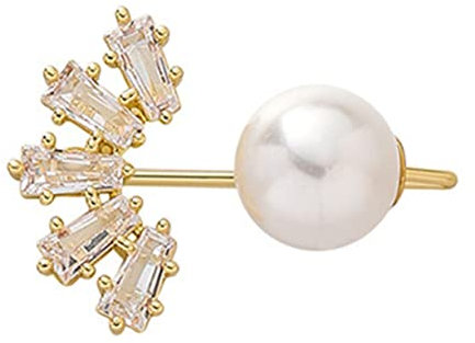 PACKOVE Damen Sicherheitsperlen Brosche Multifunktional Stilvolle Brosche Aus Zirkonia Für Partys Und Alltagsmode Für Frauen