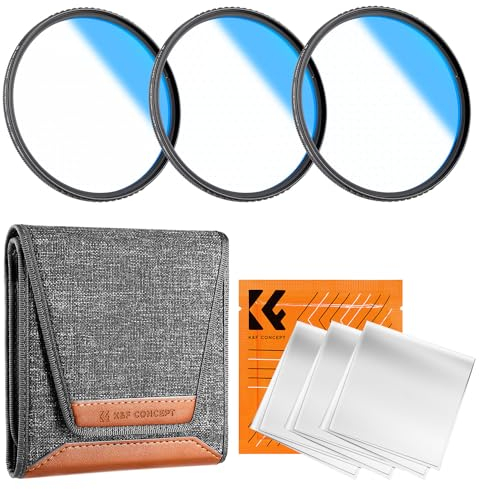 K&F CONCEPT 55mm Sternfilter 4 Punkte, 6 Punkte, 8 Punkte für Sternenlichteffekte (Nano-Klear)