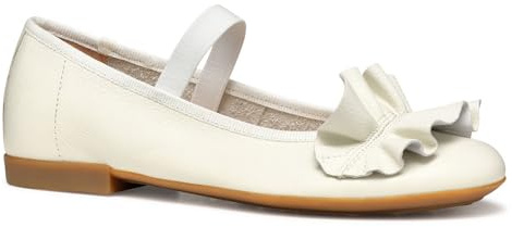 Geox JR Plie' A - Ballerina Bambina, White,