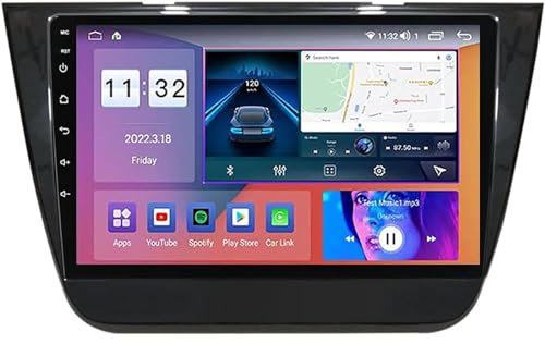 ZCRKEJI Android 12.0 Lettore Video multimediale per Auto Radio per MG ZS 2014-2019 Navigazione satellitare GPS 9'' Touchscreen Lettore multimediale Dvd Ricevitore FM BT con 4G 5G WiFi SWC DSP Carpla