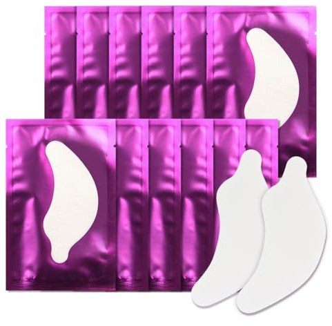 Lunamoon Augenpads für Wimpernverlängerung Wimpern Pads Augenpads Wimpernverlängerung Pad Eyelash Pads Augen Gel Pads Wimpernlifting Pad Wimpern Färben Pad Lash Extension Pads 50 Paar (Dolphin-Purple)