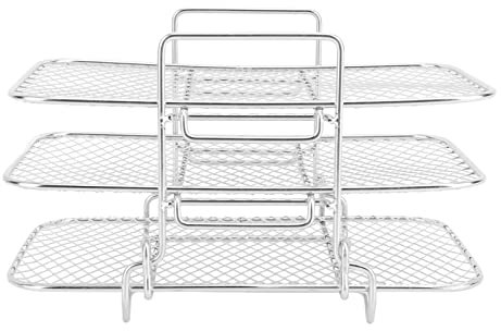 3 Layer Cooling Rack, Stackable Fryer Rack Stainless Steel Wire Rack Baking Rack Grill Rack for Baking Cooking Grilling