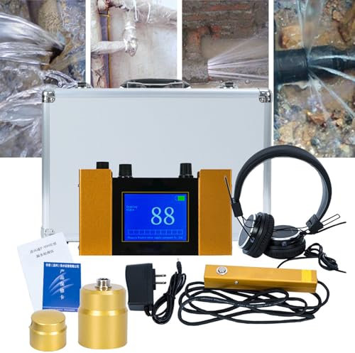 NYANS Detector de Fugas de Agua Profesional, Detector de Fugas de Tuberías de Agua Subterráneas, Adecuado para Empresas de Calefacción, Empresas Inmobiliarias Empresas, Plantas de Agua