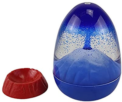 bnsggl Sveglia, per creativo vulcano eruzione uovo forma clessidra movimento liquido con B