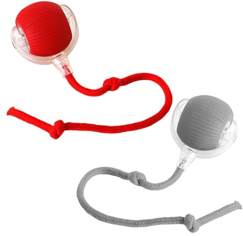 Huayeex 2Stk Interaktives Katzenball Spielzeug, Katzenspielzeug Elektrisch, Selbstbewegendes Intelligentes Katzenspielzeug, Automatisch Rollender Ball, Stimulieren Sie Den Jagdinstinkt Von Katzen
