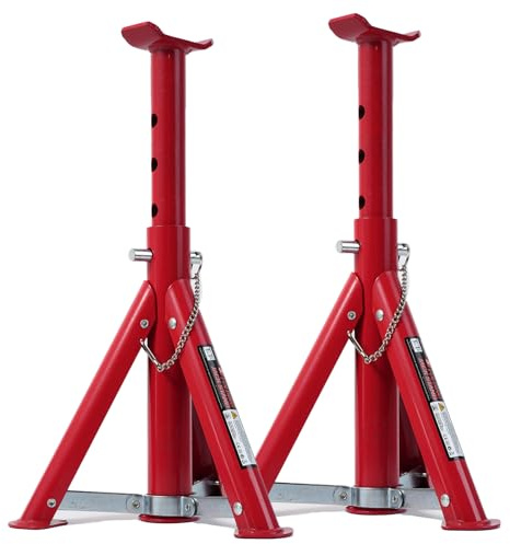 2Pcs Axle Jack Stands 3 Tons Heavy-Duty Folding Adjustment For Safety Support Floor Hydraulic Car Jack Stand Lifting Tool Repair