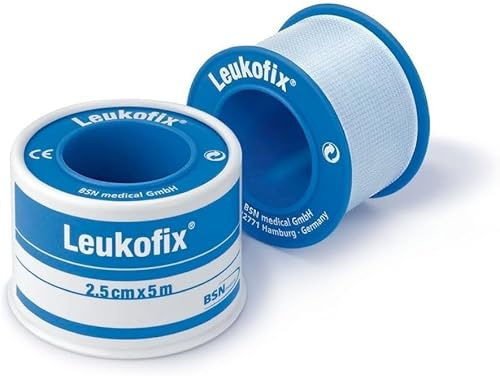 Fixierpflaster Rollenpflaster 2,5cm x 5m,Transparentes Rollenpflaster –BSN Fixierpflaster – Ideale Fixierung für Notfälle und Immobilisierung – Hautfreundlich und wasserabweisend beschriftbar