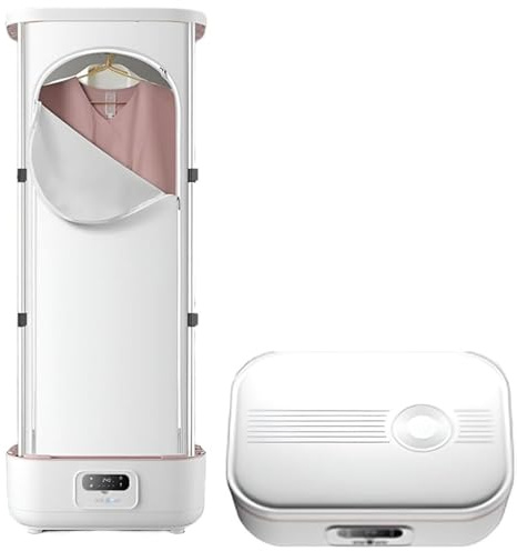 Hydravex Plancha de Vapor Vertical automática inalámbrica de 900 W, Elimina Las Arrugas rápidamente, vaporizador de Ropa Plegable con Control Remoto, tendedero eléctrico, Ropa y Telas