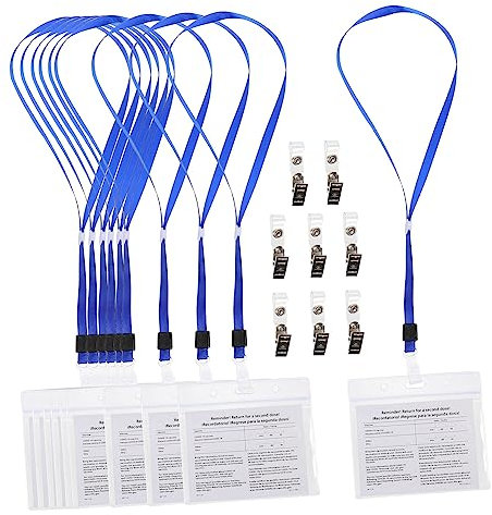 Operitacx 20sätze Wasserdichte Mit Clip Und Lanyard Transparente Impfkartenhüllen Für Schule Büro Und Veranstaltungen Langlebige Schutzfolie Für Impf Und Ausweiskarten