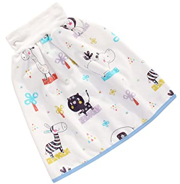 IWOWHERO 1stück Waschbare Babywindelhosen Baumwolle Wasserdichte Wickelrock Für Komfortable Und Hautfreundliche Windel Doppelknopf-design Hohe Gegen Auslaufen