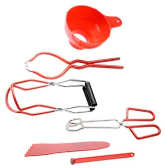 WEKADRIN Pince Bocaux Et Kit De Mise Conserve avec Leve-Bocal Professionnel pour Confiture Sauces Sirops Outils Robustes pour Maison