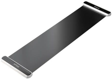 Joselin Tapis de Glisse de Yoga, Tapis D'Entraînement de Patinage de Vitesse Intérieur, Tapis de Hockey sur Glace, Patin à roulettes, Exercice des Jambes - Noir 180cm