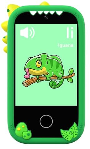 Annadue Téléphone Intelligent pour Enfants à écran Tactile de 2,8 Pouces, 32 Go de Mémoire avec 18 Jeux éducatifs Caméra Mp3 Mp3 Mp4 Lecteur pour Les Filles et Les Garçons (Green)