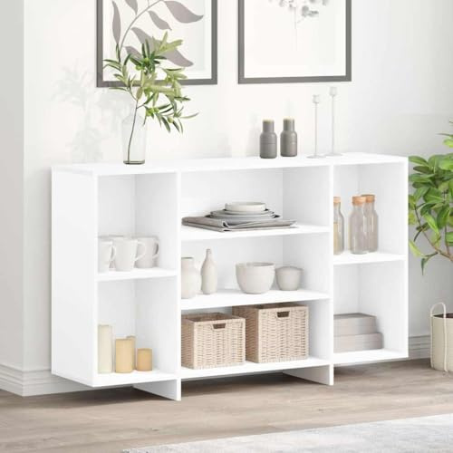 KTHLBRH Sideboard Weiß Schrank sideboards for Büro Wohnzimmer 120x30x75 cm Holzwerkstoff