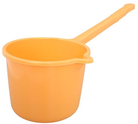 BAZEITFLOW Cucharón de Agua Plástico con Mango Ergonómico para Baño y Cocina Cucharón Compacto y Ligero para Tareas Domésticas y Jardinería Herramienta Práctica y Fácil de Guardar