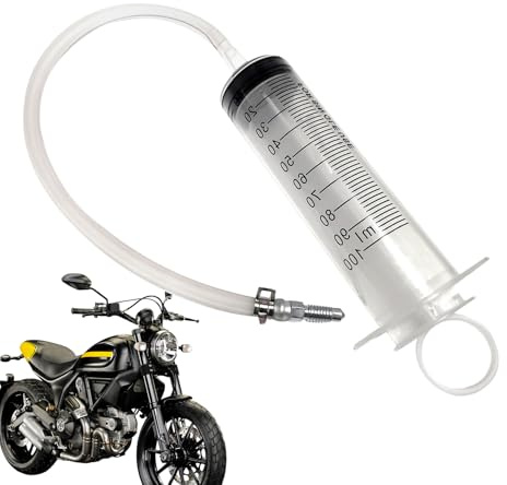 Generisch Motorcycle Disc Brake Bleed Kit - Portable Brake Oil Bleeding Device, Complete Bleed Kit with Hose Screws | Durable Brake Service Tool for Bicycle Maintenance