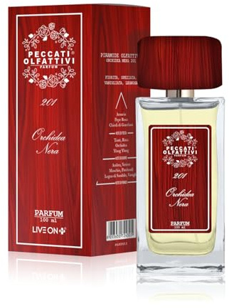Peccati Olfattivi N.201 Unisex Perfume Equivalent to Black Orchid – Persistent Unisex Dupe with 30% Pure Essence, Long-Lasting Fragrance Similar to the Original, 100 ml Parfum