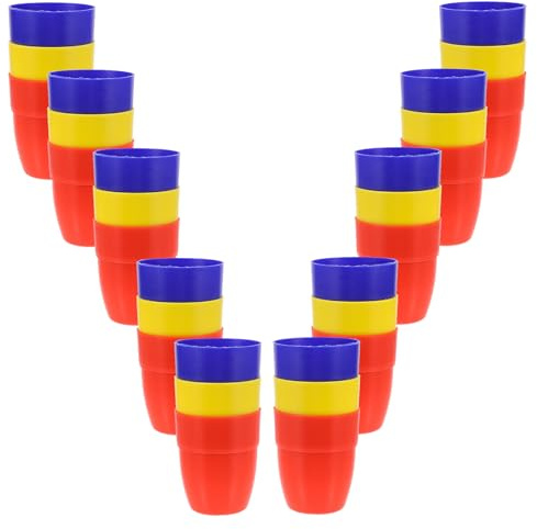 Hohopeti Lot de 30 Gobelets Magiques Grands Accessoires de Tour de Magie Outils de Manipulation Portables pour Fête et Spectacle Kit de Magie pour Garçon et Filles et Amateurs Gadget