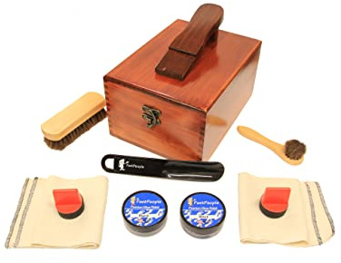 FeetPeople Kit de lustrador de zapatos para el cuidado militar de zapatos, 1 kit