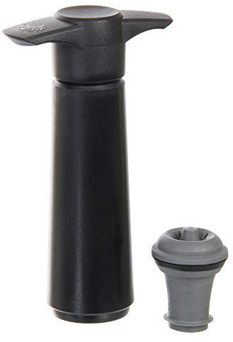 wenco Weinpumpe mit Stopfen, Schwarz, 516440