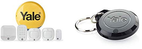 Yale IA-320 Smart Home Alarm, White - Sync Alarm Key Fob - 200m Range - Compatible with Alexa & Google Assistant