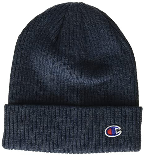 Champion Berretto con Logo, Blu Scuro mélange, Taglia Unica Unisex-Adulto