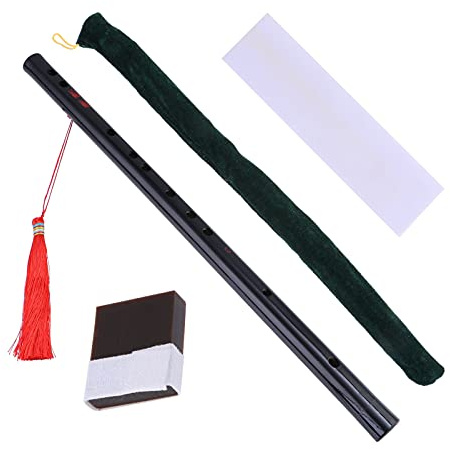 Milisten Chinesische Bambusflöte Traditionell mit Quasten Musikinstrument für Junge Mädchen Handgefertigte Tonlöcher für Präzisen Klang Langlebig und Glatt