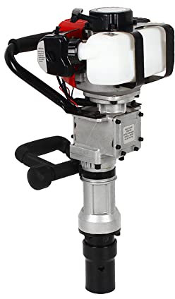 HarBin-Star Gas T Post Petrol Post Driver Driver 2 Stroke 32.6cc Manual Portable Lightweight Petrol Piledriver T-Post Gas Farm Fencing Tool