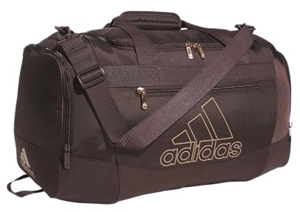 adidas Borsone unisex Defender 4 Small, Marrone Ombra/Oro Rosa, Small (38L), Duffel, borsone sportivo per uomo e donna, borsa da palestra durevole