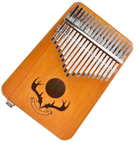 17 Tasten EQ Kalimba Daumenklavier Aus Mahagoniholz ​​Kalimba Fingerklavier Mit Tonabnehmer-Tuner-Hammer Kalimba Musikinstrument (Color : 01)