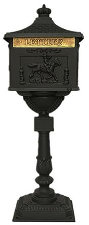 Post Box, Wall Mounted Letterbox, Letter Boxletterbox Mailbox With Lock Cast Security Stand Aluminum Mail Box Postal Box For Apartment Villa Home Garden Letter Newspaper Mailbox mailbox (Color : B)