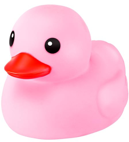 Honoson 6.89 Inch Giant Rubber Duck Big Rubber Duck Large Duckling Bath Toy with Squeaky Sound for Summer Baby Shower Birthday Party Favor Gift(Pink)